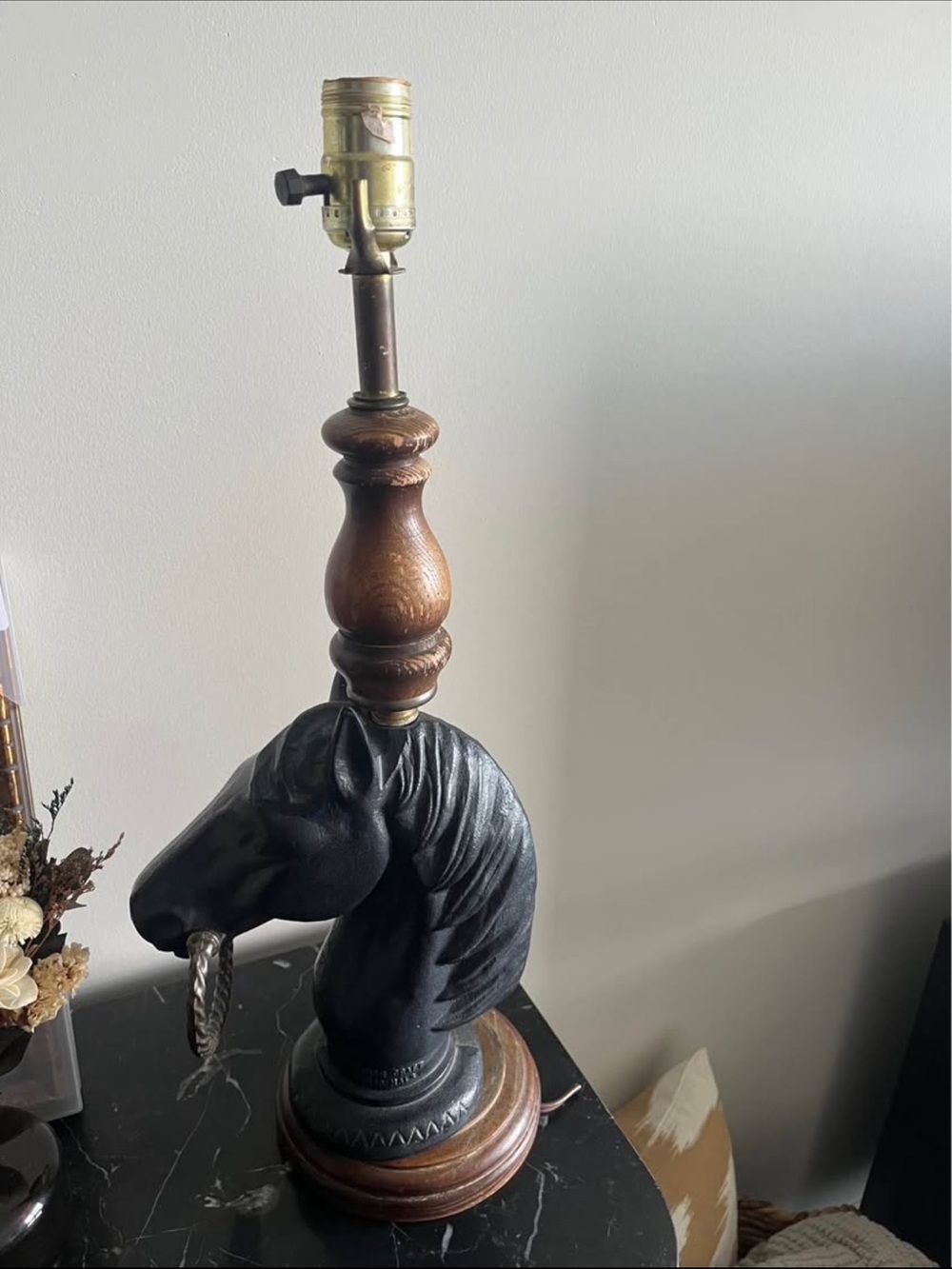 Vintage Ranch Craft Originals  Equestrian Horse Head Table Lamp